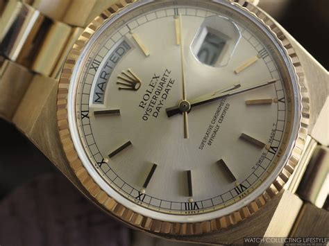 maglie rolex 19018|rolex oyster quartz rare bird.